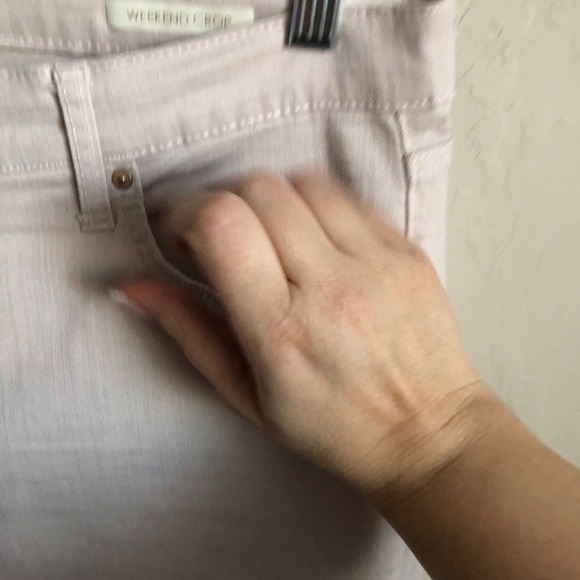 Vintage America Blush Pink Weekend Crop Jeans - Picture 5 of 8